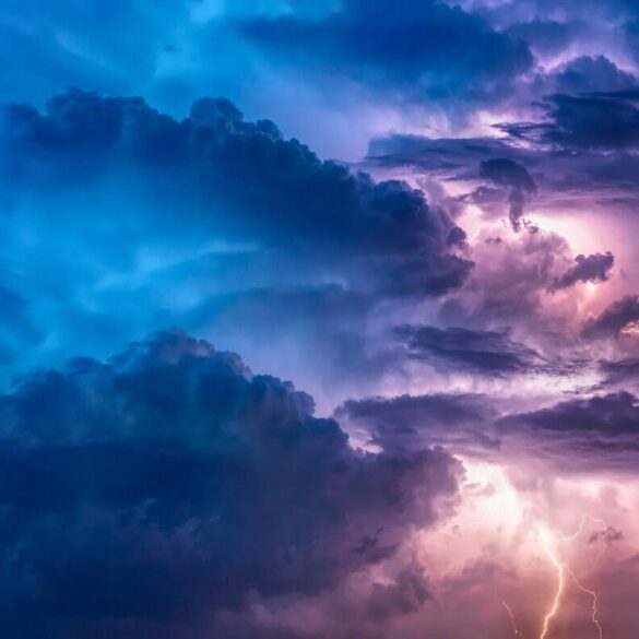 Clouds and lightning