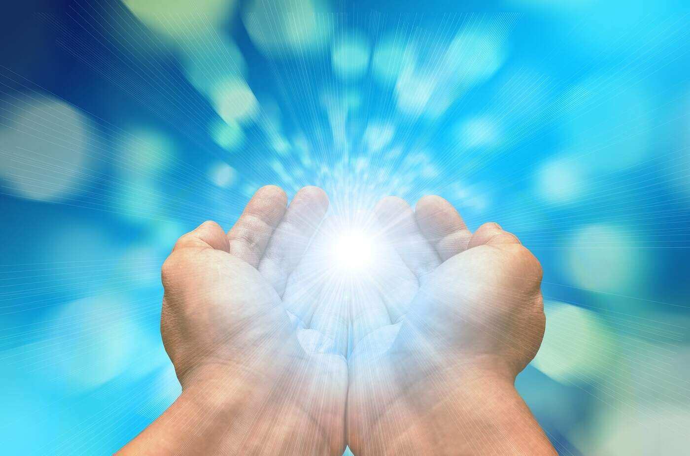 HEALING HANDS: My spiritual inheritance from my grandfather 13 two hands holding a light