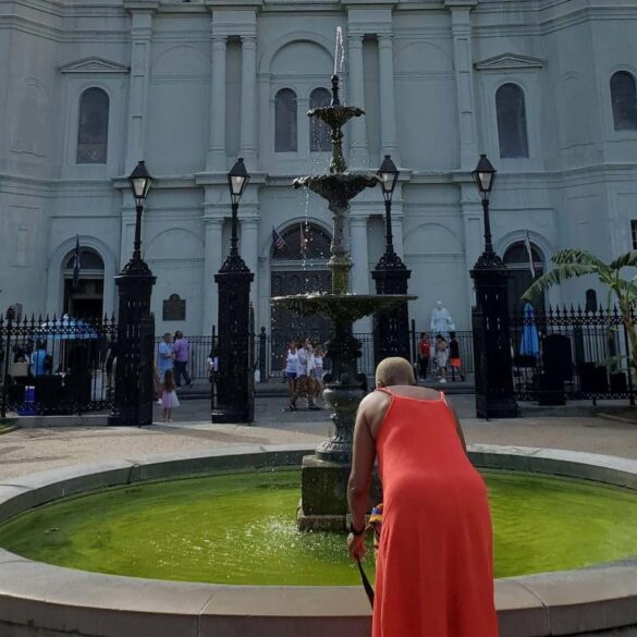 St. Louis Cathedral, the site of Marie Laveau’s baptism and marriage (summer 2022)