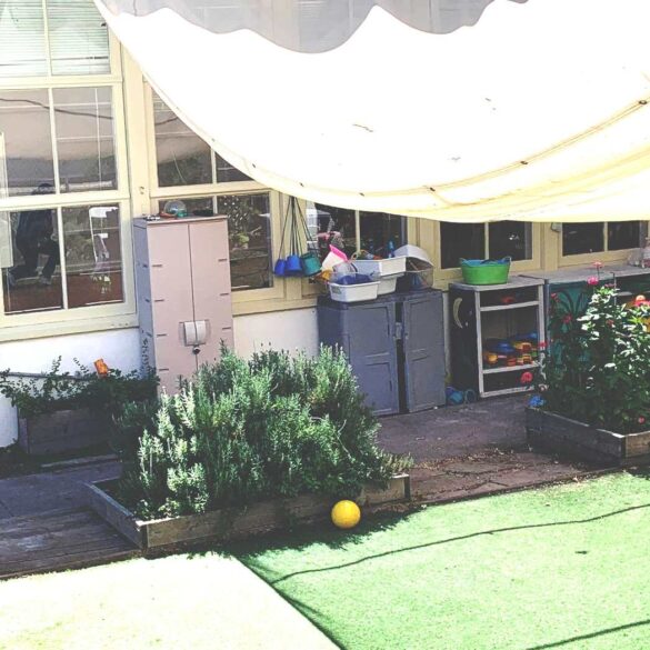 Play yard at Meher School