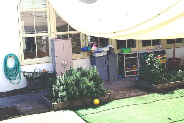 Play yard at Meher School