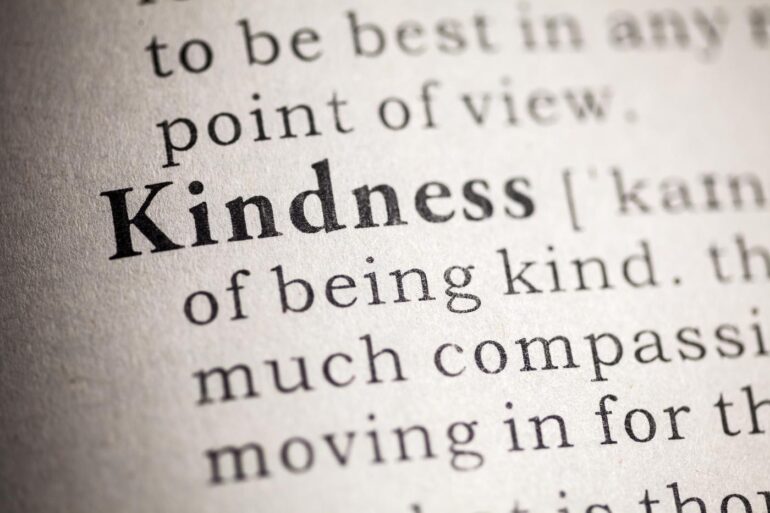 Dictionary definition of kindness on page - Living and Dying With Cancer: Wonderful People on Our Journey