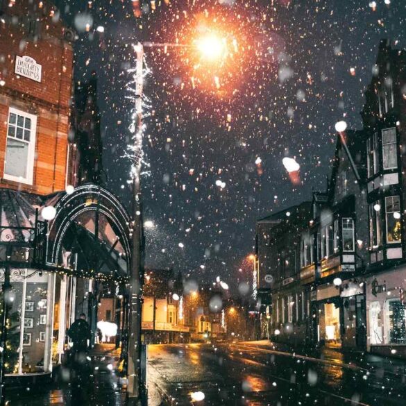 Streetlight on snowy night - 4 Poems, Including ”Map of the Heart” and "My Beloved Ghosts"