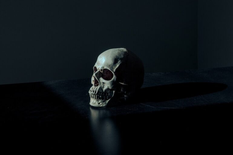 skull on a black background - Memento Mori: Can This Phrase Have a Positive Influence?