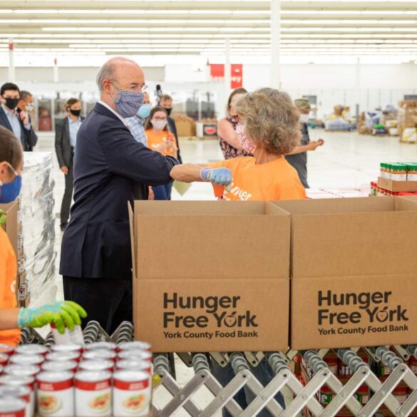 Governor Tom Wolf at food bank in Pennsylvania - We Must Treat Our Fellow Citizens as Beings, Not Objects