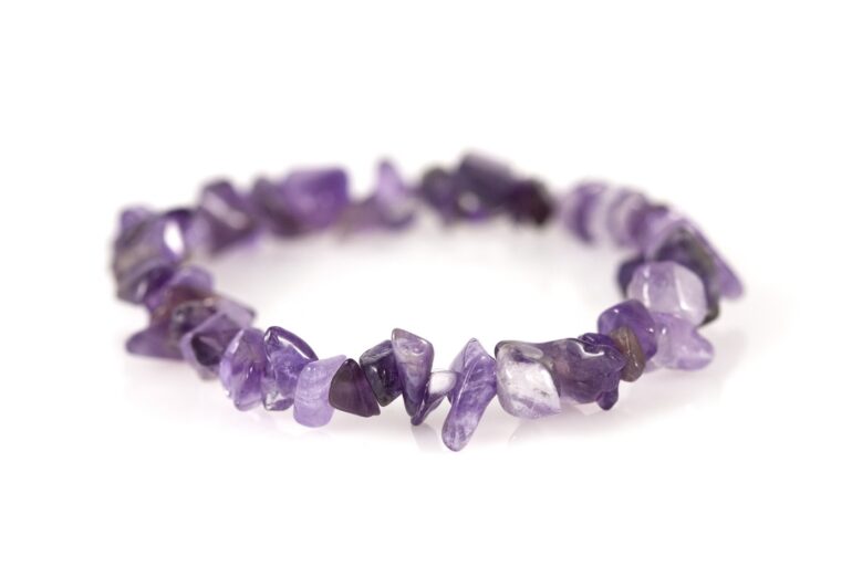 Bracelet made of amethyst gemstones - 3 Crystals That Promote Freedom, Including Black Obsidian