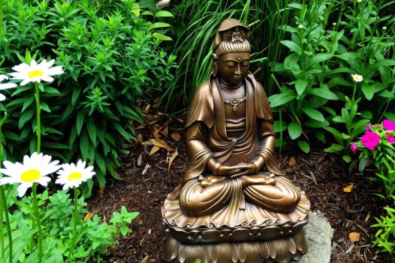 Statue of Quan Yin in a garden - 4 Heartwarming Poems, Including "The Day You Saved My Life"