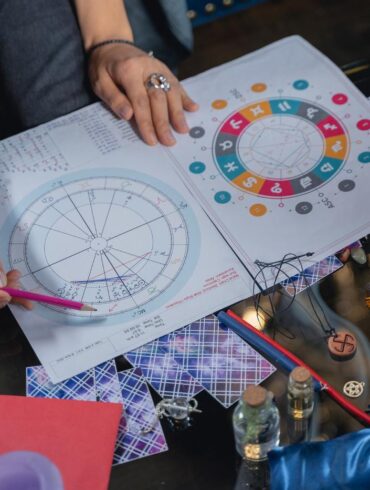 Female astrologer working with charts - 5 Misconceptions About Astrology and the Cosmic Connection