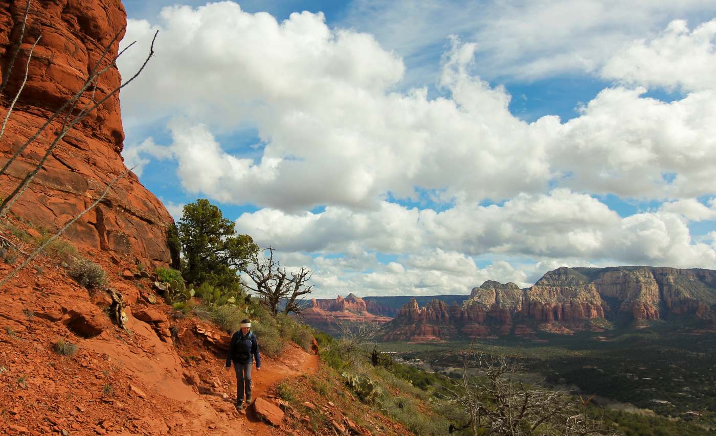 WALKING ANCESTRAL MEDITATION: Try this healing exercise for adoptees and their loved ones 13 Woman hiking on cliffs in Sedona, Arizona - Ancestral Healing for Adoptees: Try This Walking Meditation