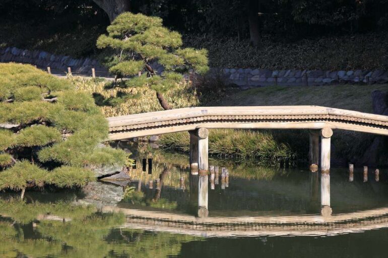Bridge through Kiyosumi garden