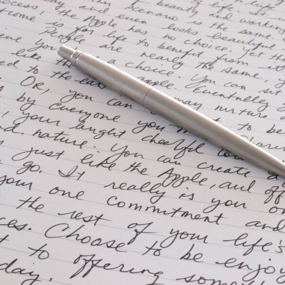 Neat handwriting on paper with a pen - A Blessing in Disguise: 6 Benefits of Having OCD