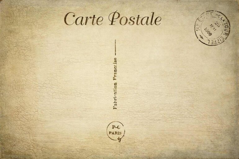 Old postcard from Paris - 4 Poems, Including "Postcards" and "How to Reach a Decision"