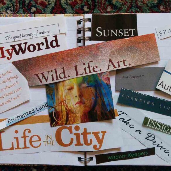 travel collage of photos and words - Collage Art: Discover the Therapeutic Benefits Today