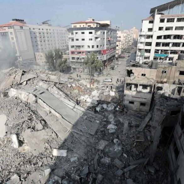 Gaza Strip buildings destroyed by Israel-Hamas war - BUDDHIST PSYCHOLOGY: 4 examples of reacting vs. responding