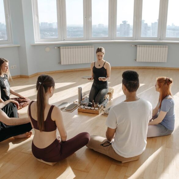 Small group meditating - A Therapeutic Journey: 3 Inspiring Paths to Acceptance