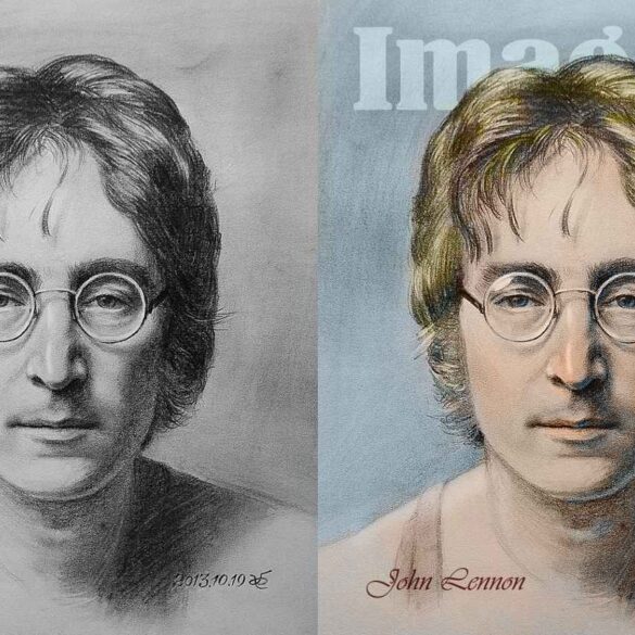Drawing of John Lennon - Lennon's "Imagine": Can This Popular Tune Unite the World?