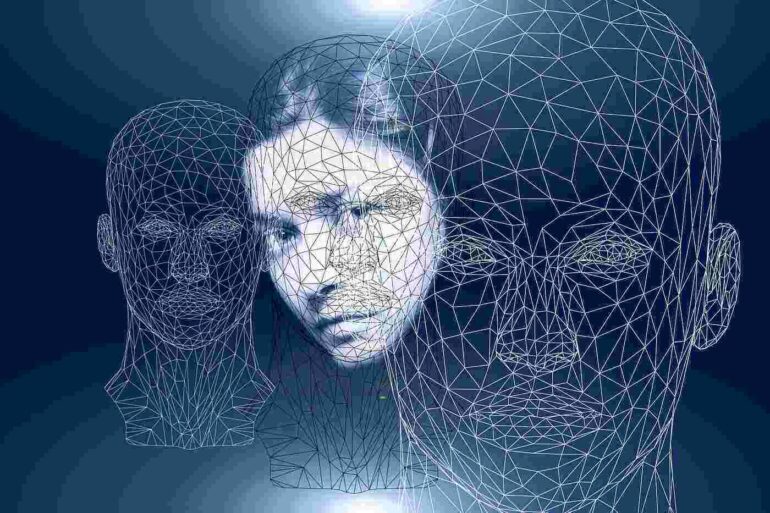 CONSCIOUS PERCEPTION: We have the power to shape our own reality 13 graphic of womans head with sketches of other faces