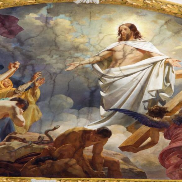 Fresco image of resurrected Jesus Christ - To Walk Like Jesus: Reflections on the First Epistle of John