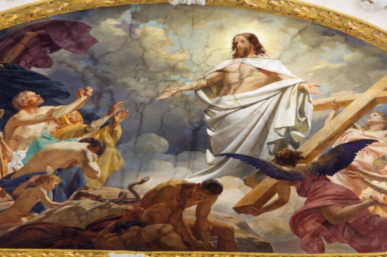 Fresco image of resurrected Jesus Christ - To Walk Like Jesus: Reflections on the First Epistle of John