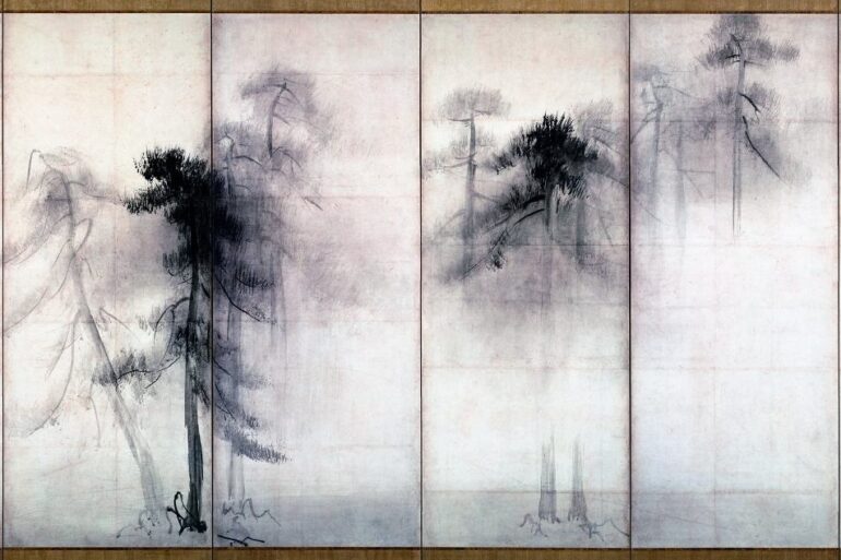Painting of pine trees by Hasegawa Tohaku