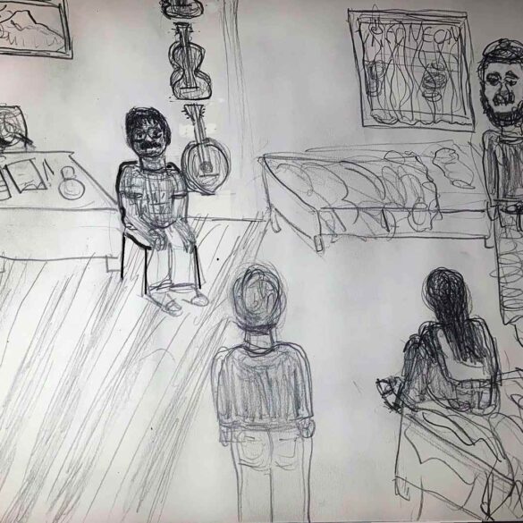 Illustration of Max Reif's mystical dream about India