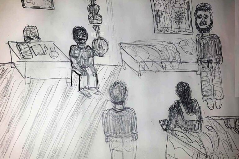 AN HOMAGE TO MY DREAM GROUP: A veiled mystical dream 15 Illustration of Max Reif's mystical dream about India