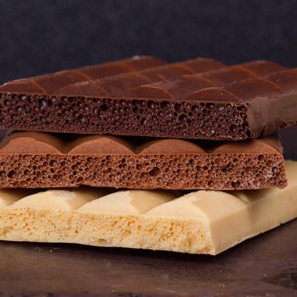 Dark, milk and white chocolate squares - How to Use the 3 Flavours of Gratitude to Improve Your Life