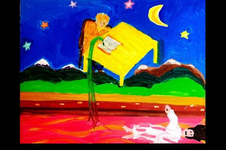 "POPULARITY" AND QUALITY IN THE ARTS: The psychological risks of being an artist 13 Love's Aquifer painting by Max Reif on black background - The Psychological Risks of Being an Artist