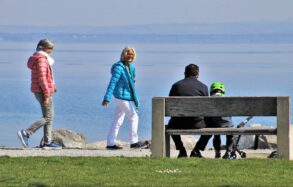 Two senior women, a man and a child spending time outdoors - Get Creative—And More—To Reclaim the Present Moment