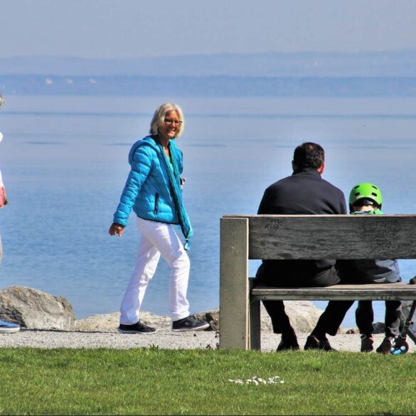 Two senior women, a man and a child spending time outdoors - Get Creative—And More—To Reclaim the Present Moment