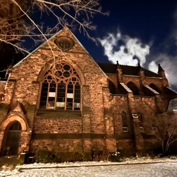 Exterior of church in evening - Religion: A Substantial Part of Our Sacred Human Experience