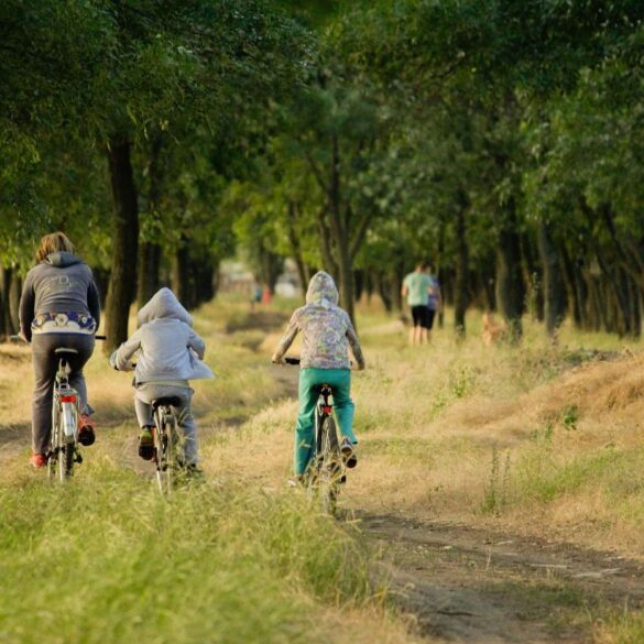 People outdoors biking and hiking on trail - How Self-Compassion’s 3 Core Parts Lead to Lasting Wellness