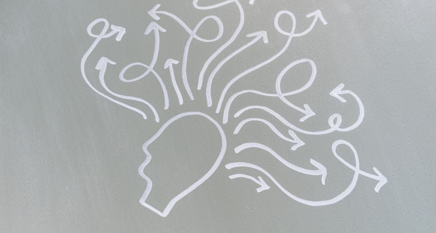Drawing of human head with arrows pointing from it in different directions - Transform the Way You Imagine Things and Enhance Your Life
