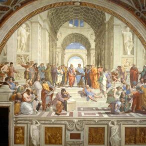 Ancient Greek philosophers in the Vatican - The Moral Life Begins With an Important Question