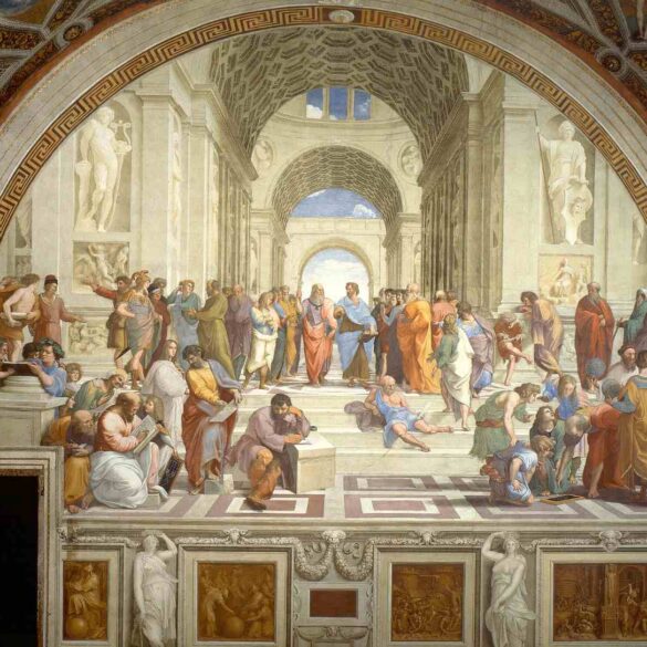 Ancient Greek philosophers in the Vatican - The Moral Life Begins With an Important Question