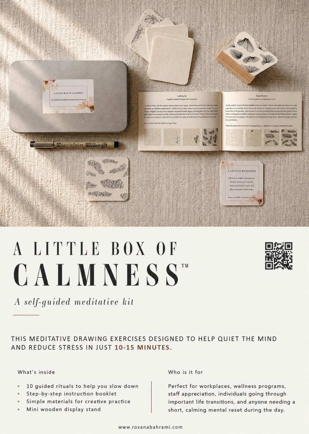 MINDFULNESS AND ART: The quiet power of making one small mark at a time 14 An image offering more information about A Little Box of Calmness™ - Mindfulness and Art: The Value of Small Repetitive Movements